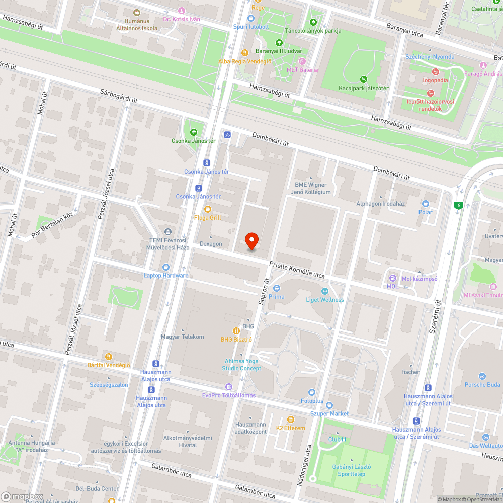 Szabálytalan, járdára parkolás a Prielle Kornélia utcában bejelentés helye