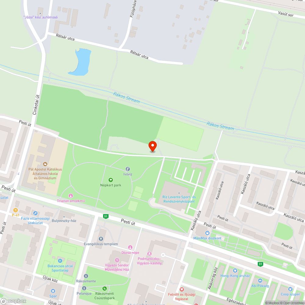 Népkert játszótér közeli nyitott akna bejelentés helye