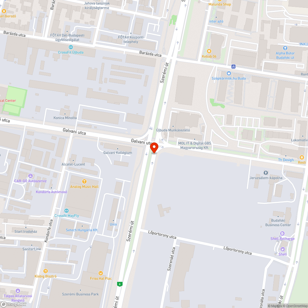 Szerémi út kerékpárút dzsungel. bejelentés helye