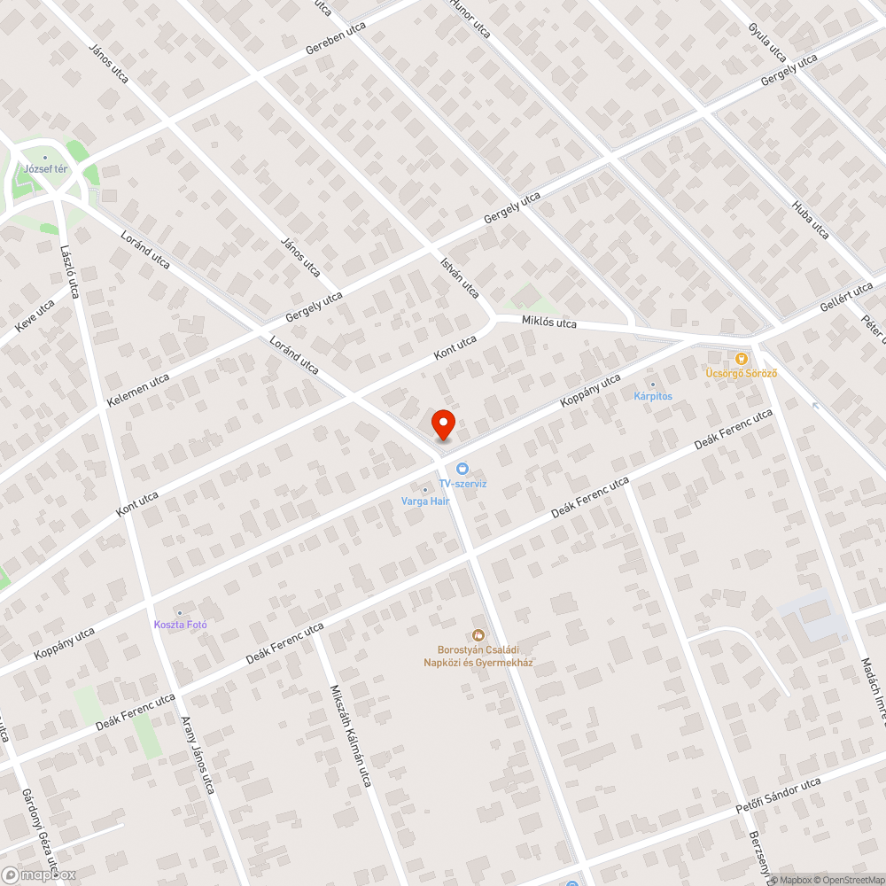 Törött forgalomtechnikai tükör - Érd Lóránd sarok bejelentés helye