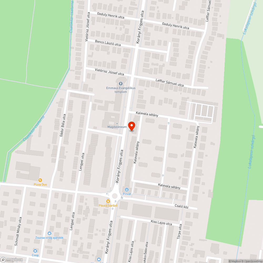 Villanyoszlop búra leesett bejelentés helye