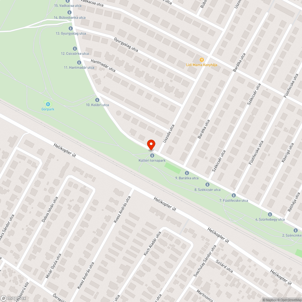 A kondiparknál hiányoznak a kerékpártámaszok bejelentés helye