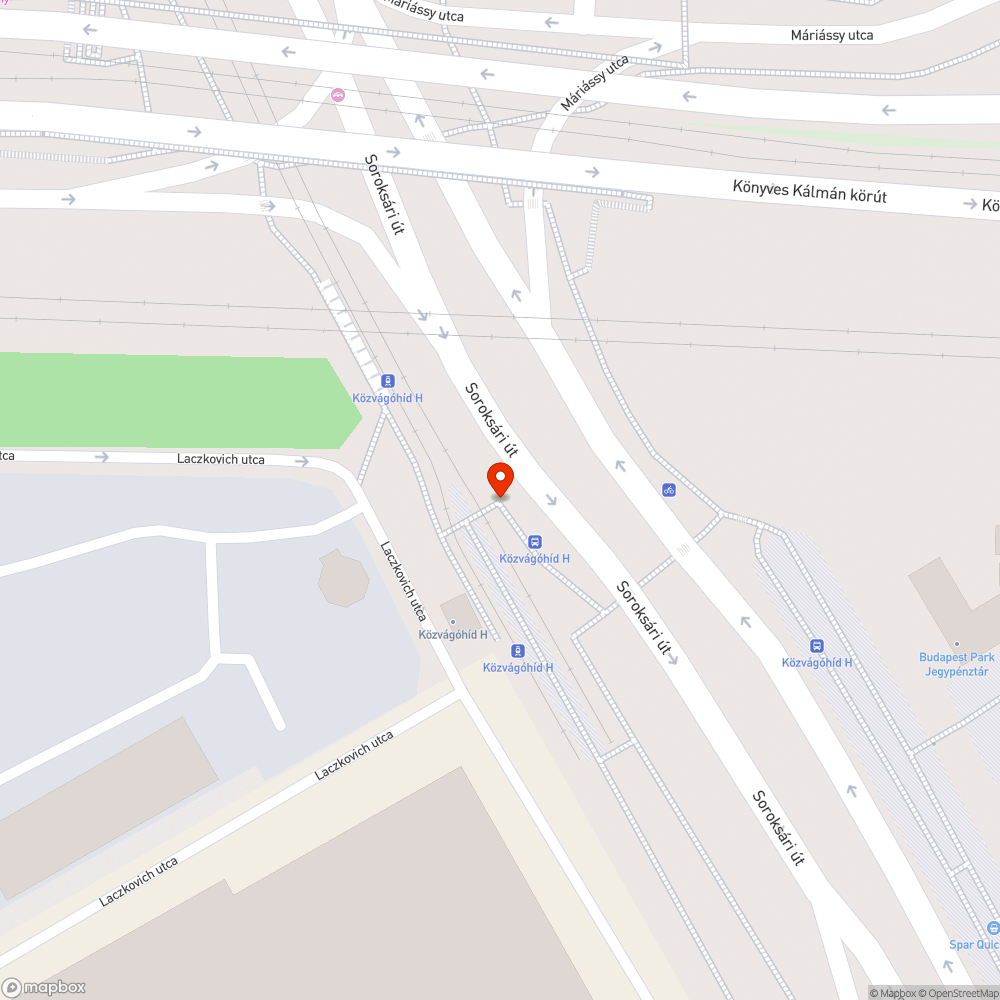 Eltömődött víznyelő bejelentés helye