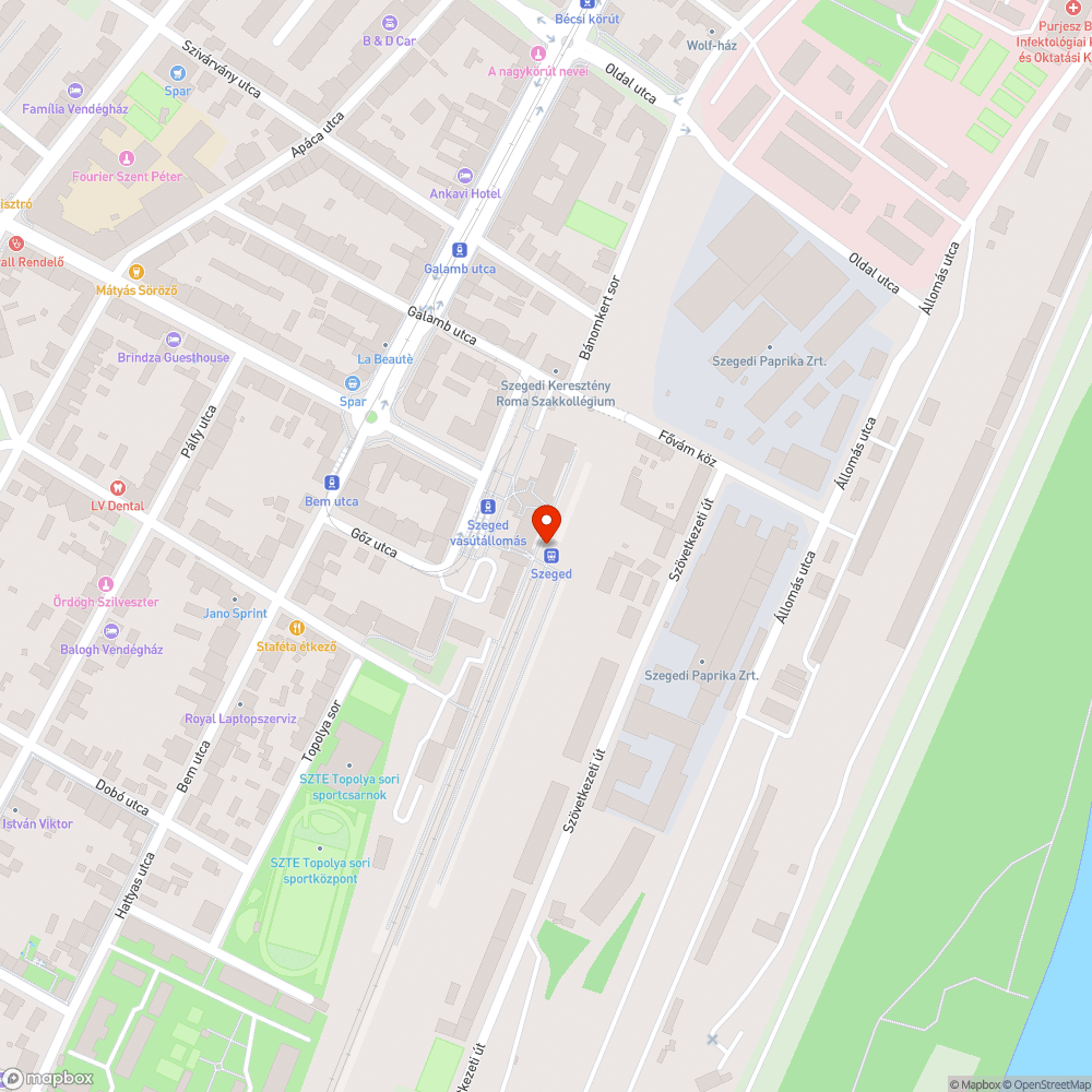 Elfordult és törött tetejű szemetes - Szeged vasútállomás bejelentés helye