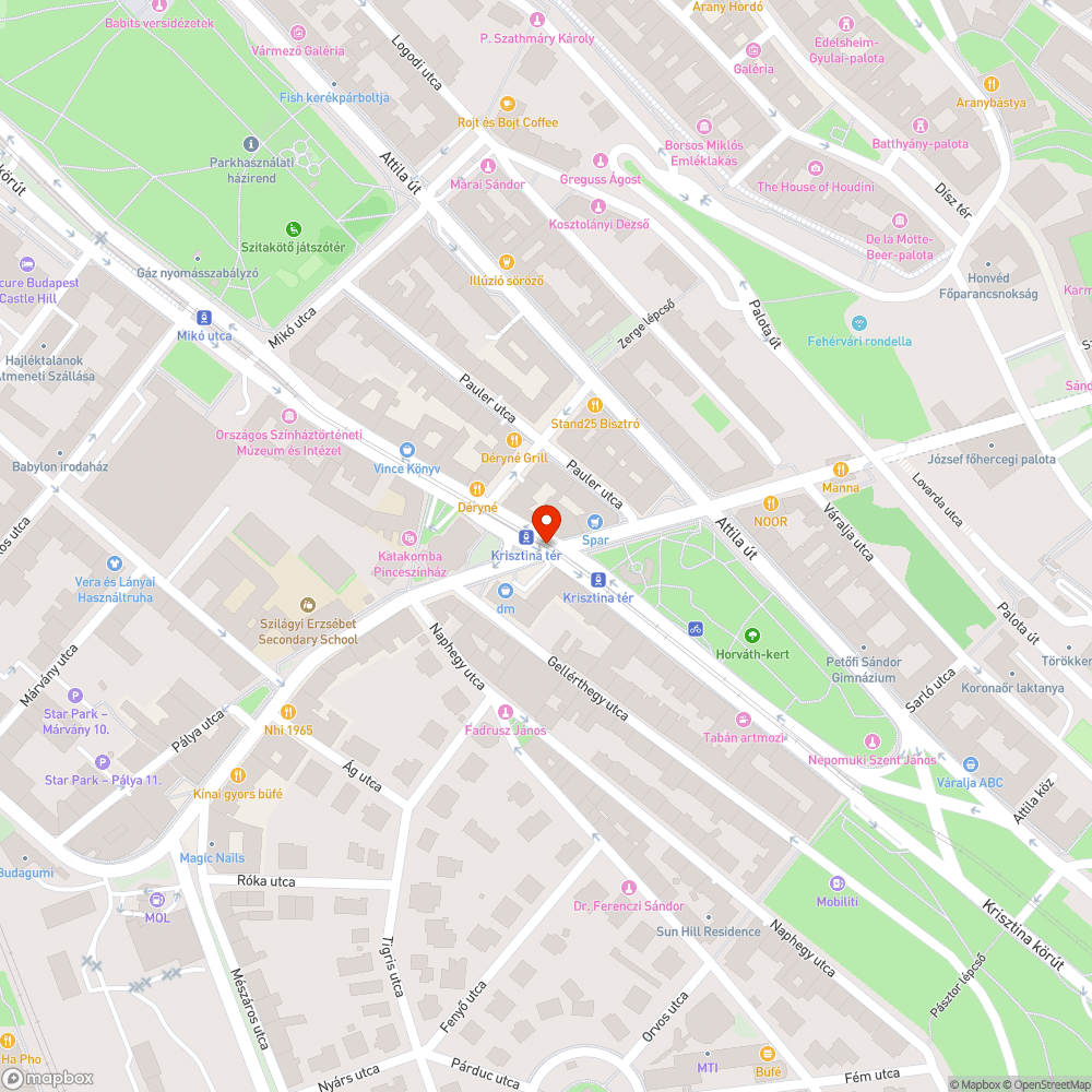 Krisztina krt. - Mészáros utcai jelzőlámpa átállítása bejelentés helye