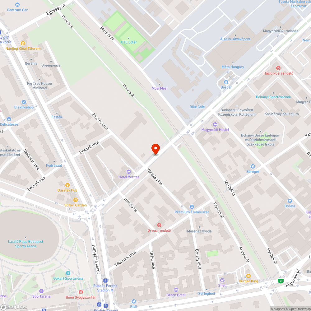 Kiszáradt fa bejelentés helye