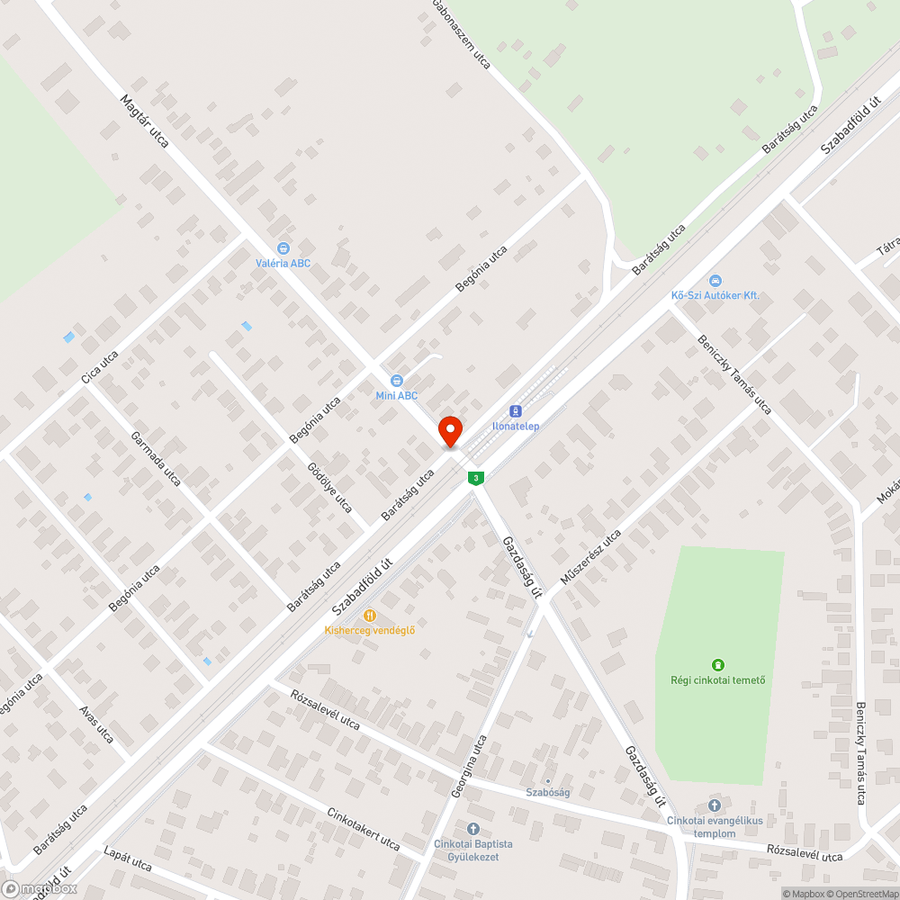 Szabályozatlan útkereszteződés, konfliktushelyzet, balesetveszély bejelentés helye