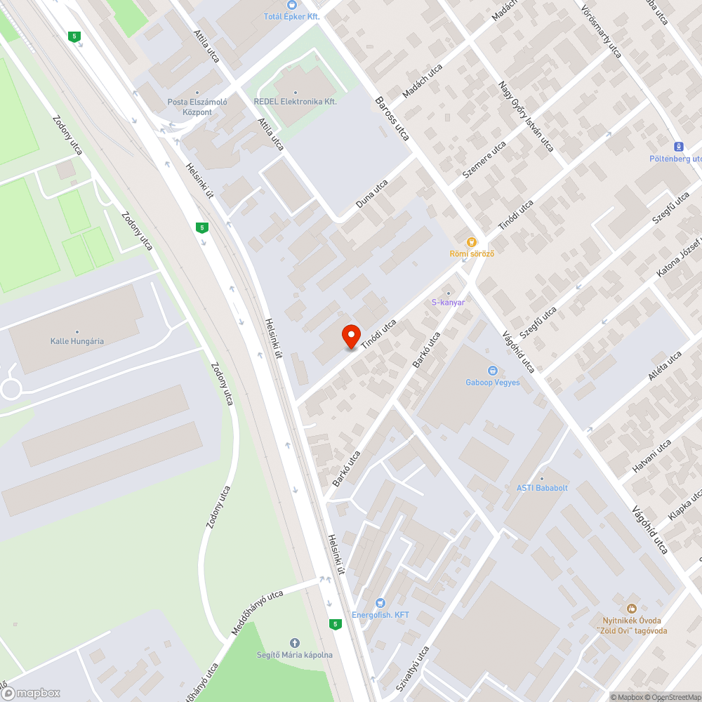 Lassan összefüggő kátyúk bejelentés helye