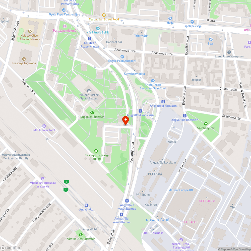 Útpadka-járda töredezett bejelentés helye