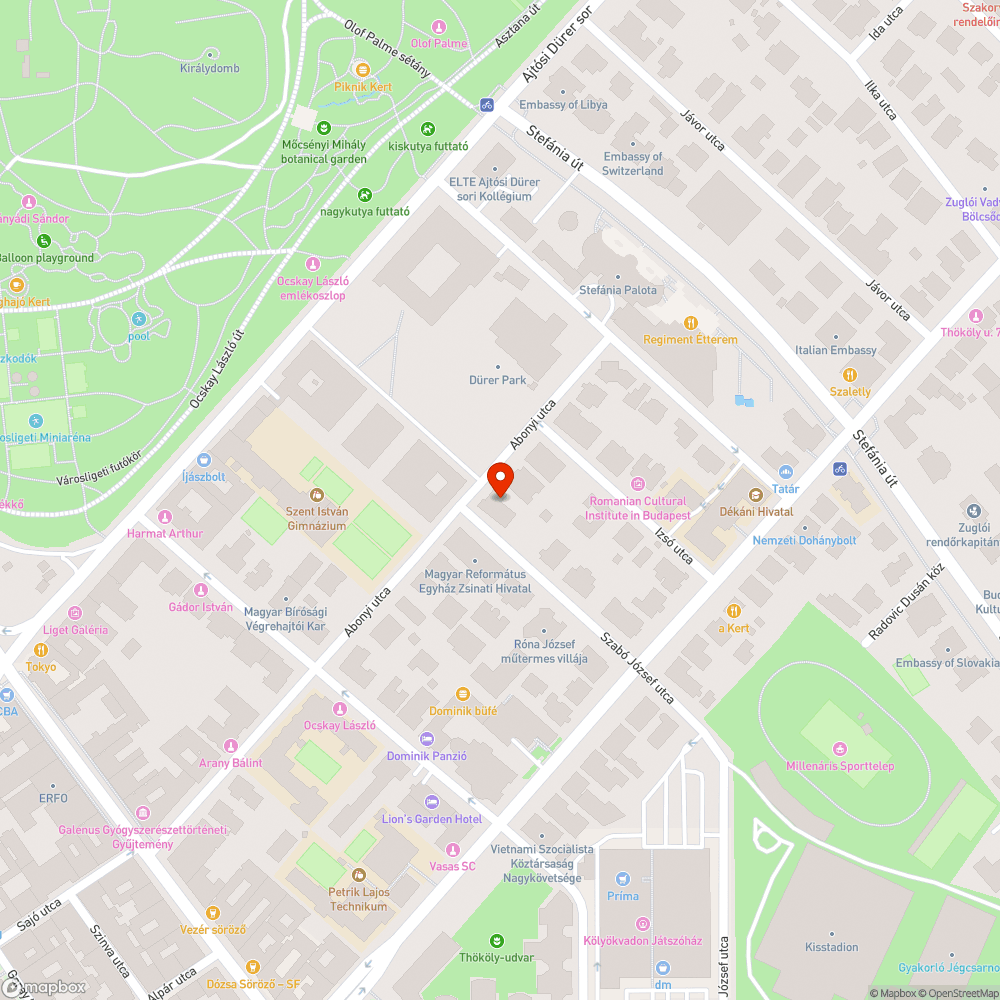 Elszáradt fa bejelentés helye