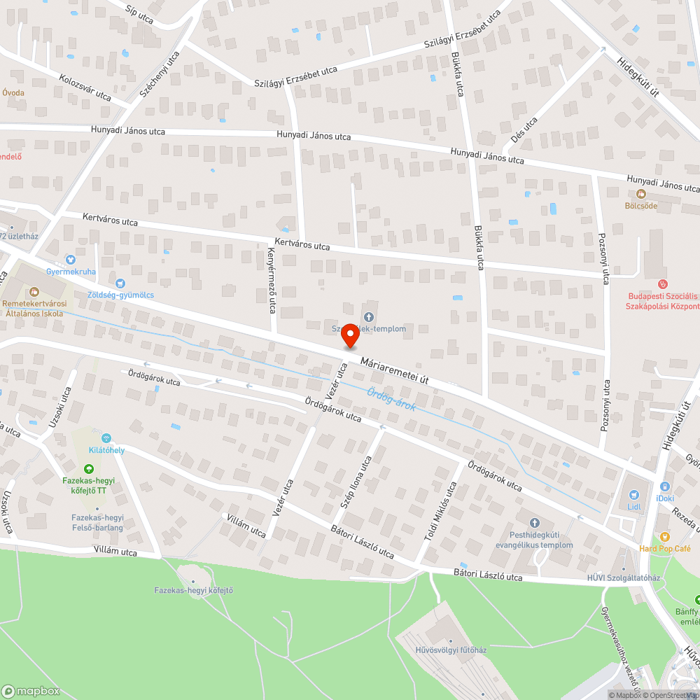 Közlekedési tükör bejelentés helye