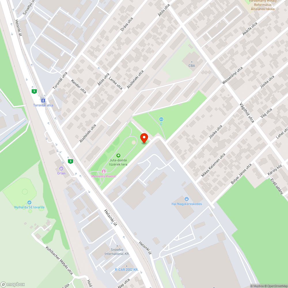 Elhagyott Skoda bejelentés helye