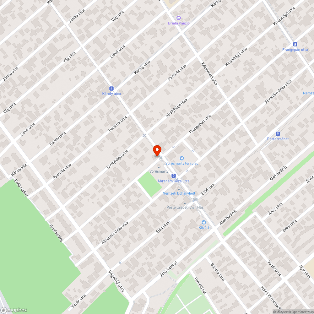 A járdán akadály bejelentés helye