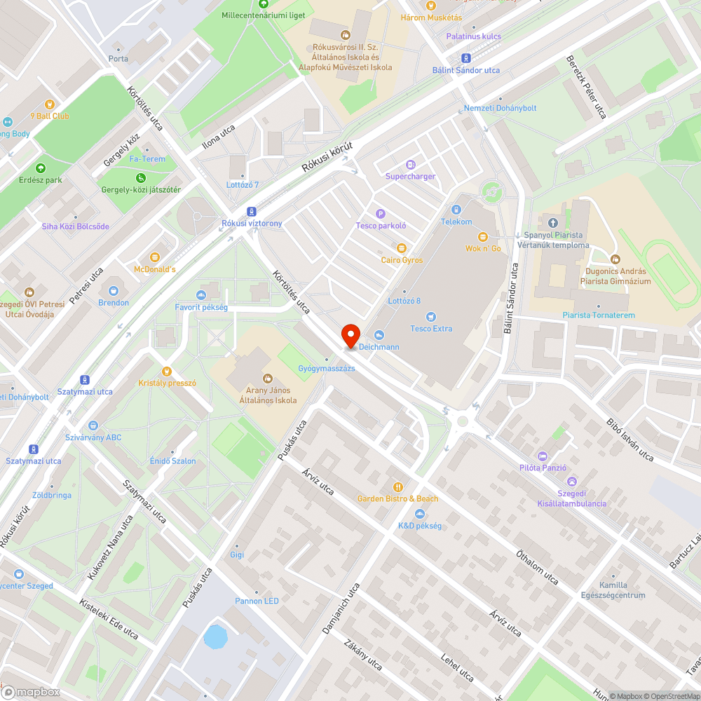 Óriási kátyú a Körtöltés utcán bejelentés helye