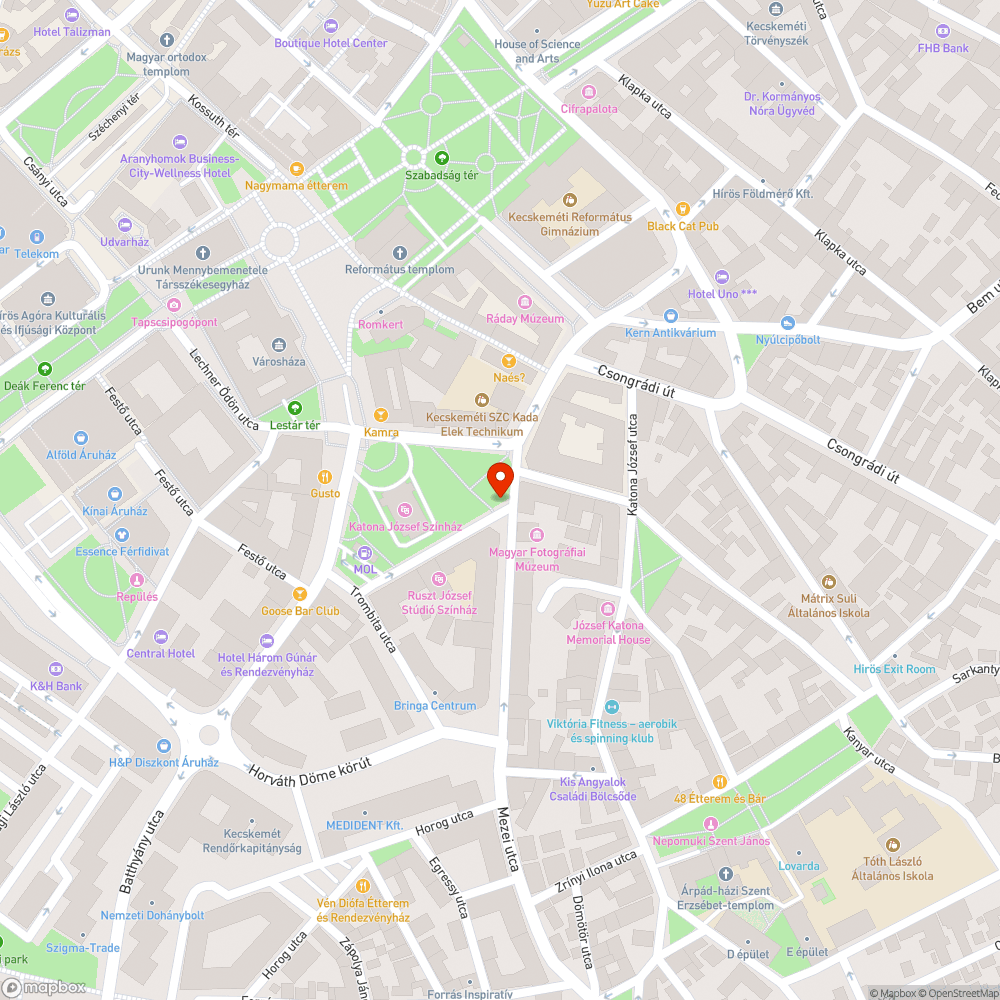 Üres fahely bejelentés helye