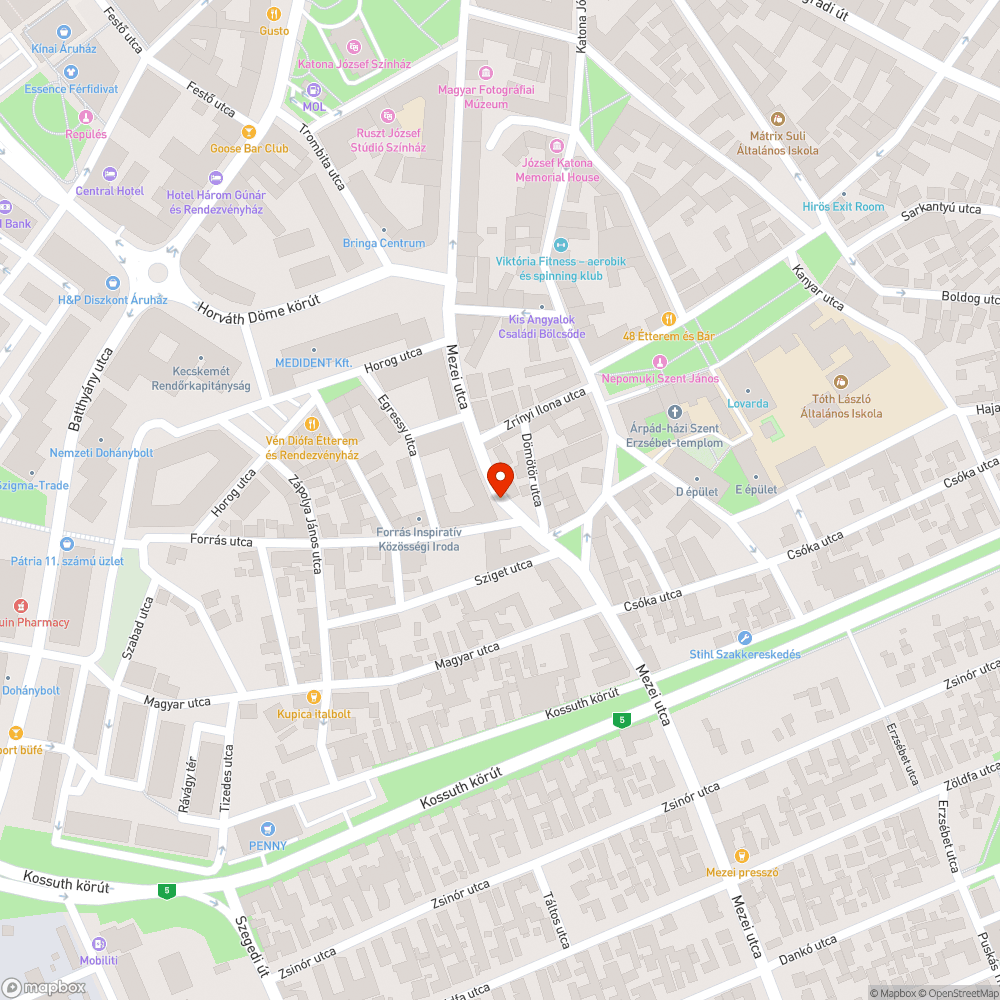 Sérült szegély bejelentés helye