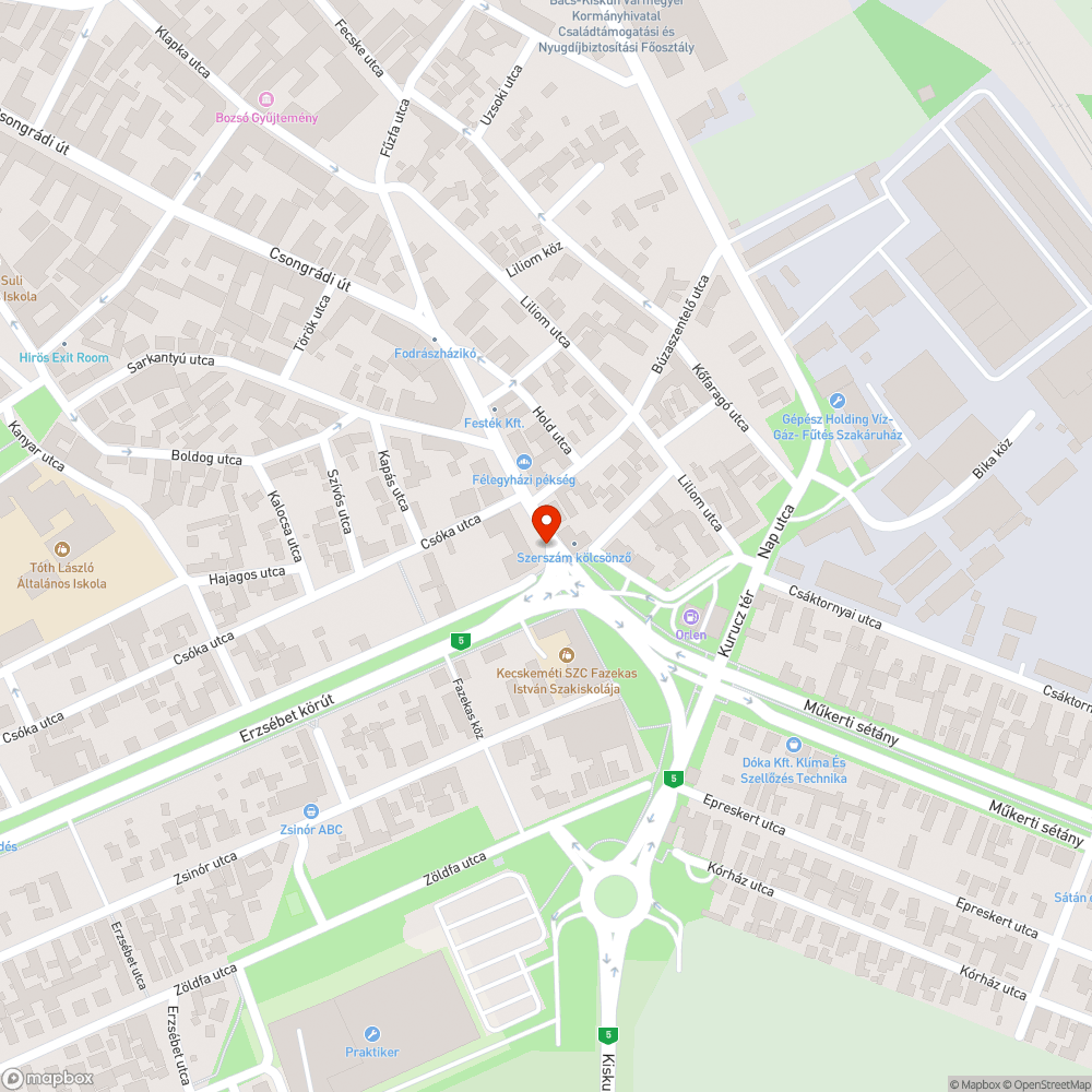 Kidőlt, rozsdás pollerek bejelentés helye