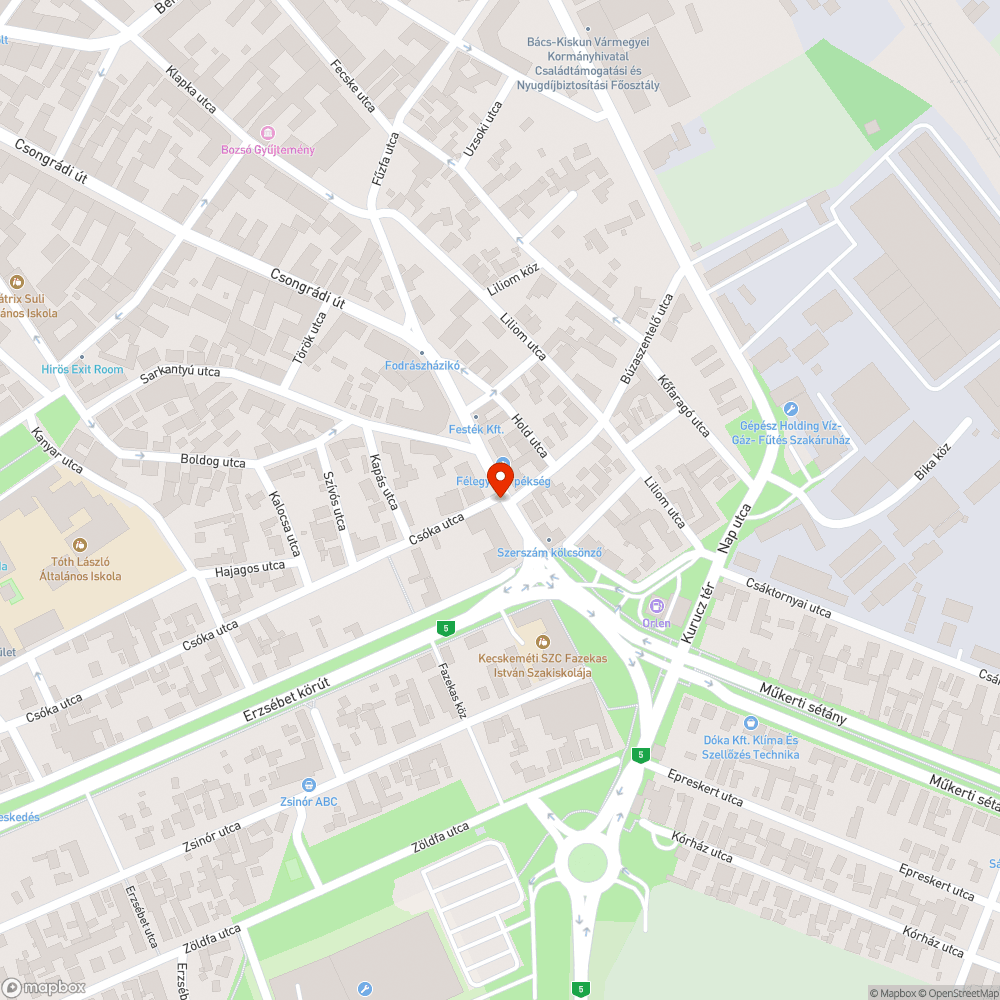 Megsüllyedt fedlap bejelentés helye