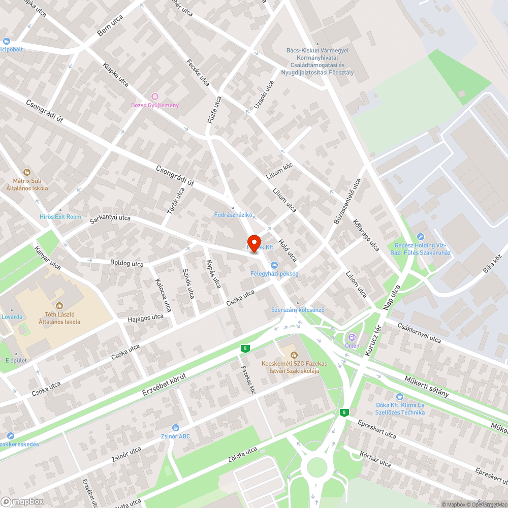 Lyuk az úton bejelentés helye