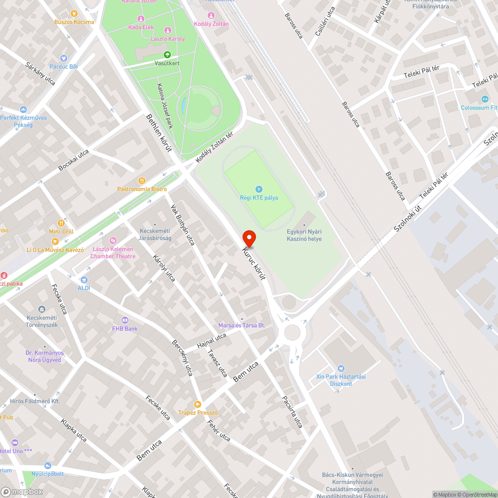 Eltömődött víznyelő bejelentés helye