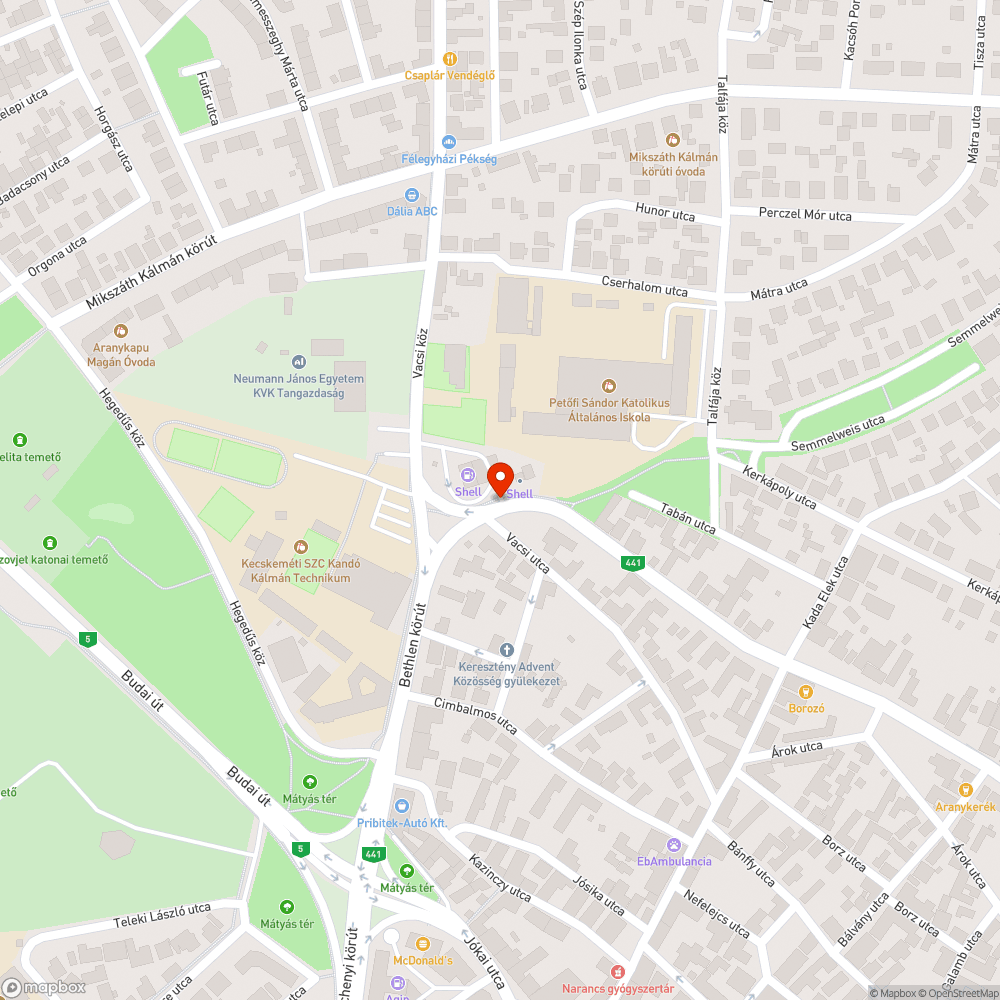 Megsüllyedt fedlappár bejelentés helye