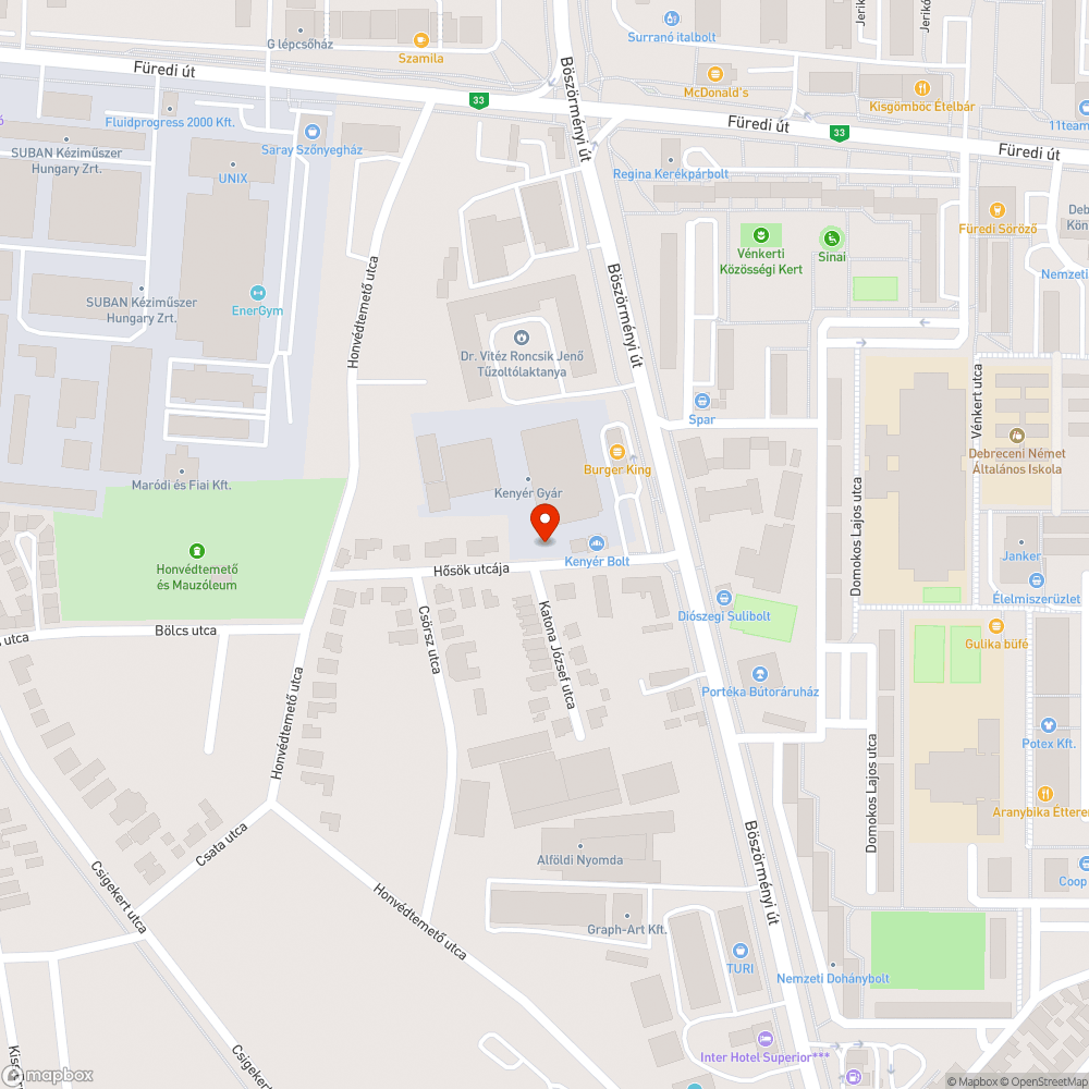 Eldugult bejelentés helye