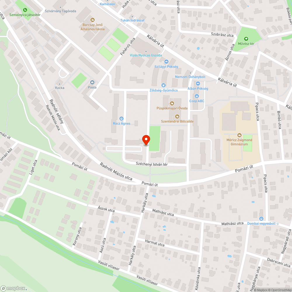 Elszáradt,  veszélyes fa bejelentés helye