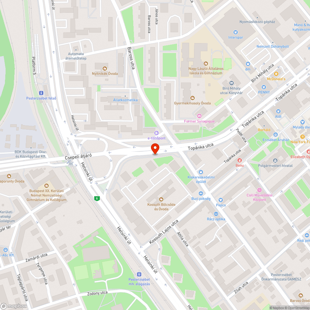 Firkás váró bejelentés helye