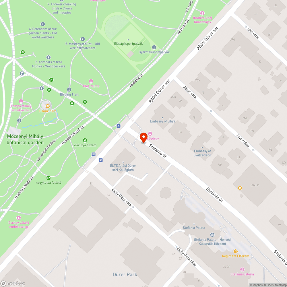 Megtört fa bejelentés helye