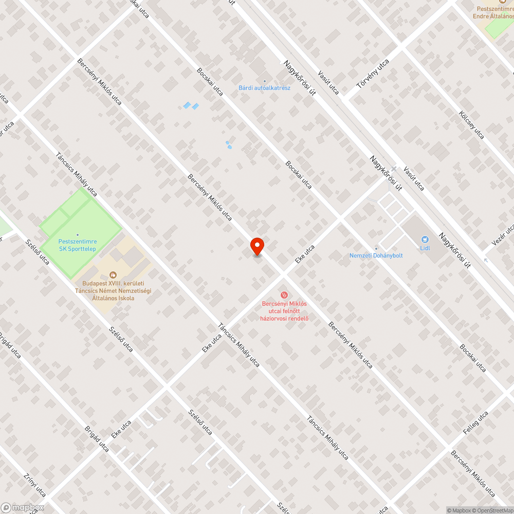 Úttest vízalámosás bejelentés helye