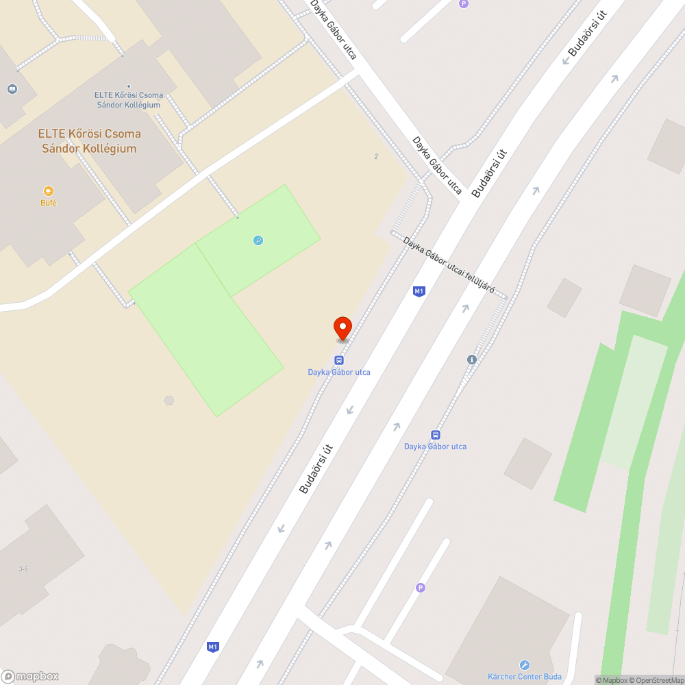 Dayka Gábor buszmegálló koszos bejelentés helye