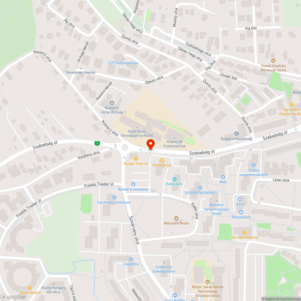 Hiányzó fényterelő bejelentés helye