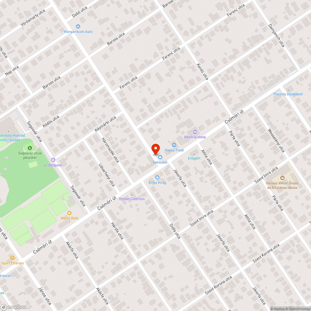 Matrciás, fakult megálló bejelentés helye