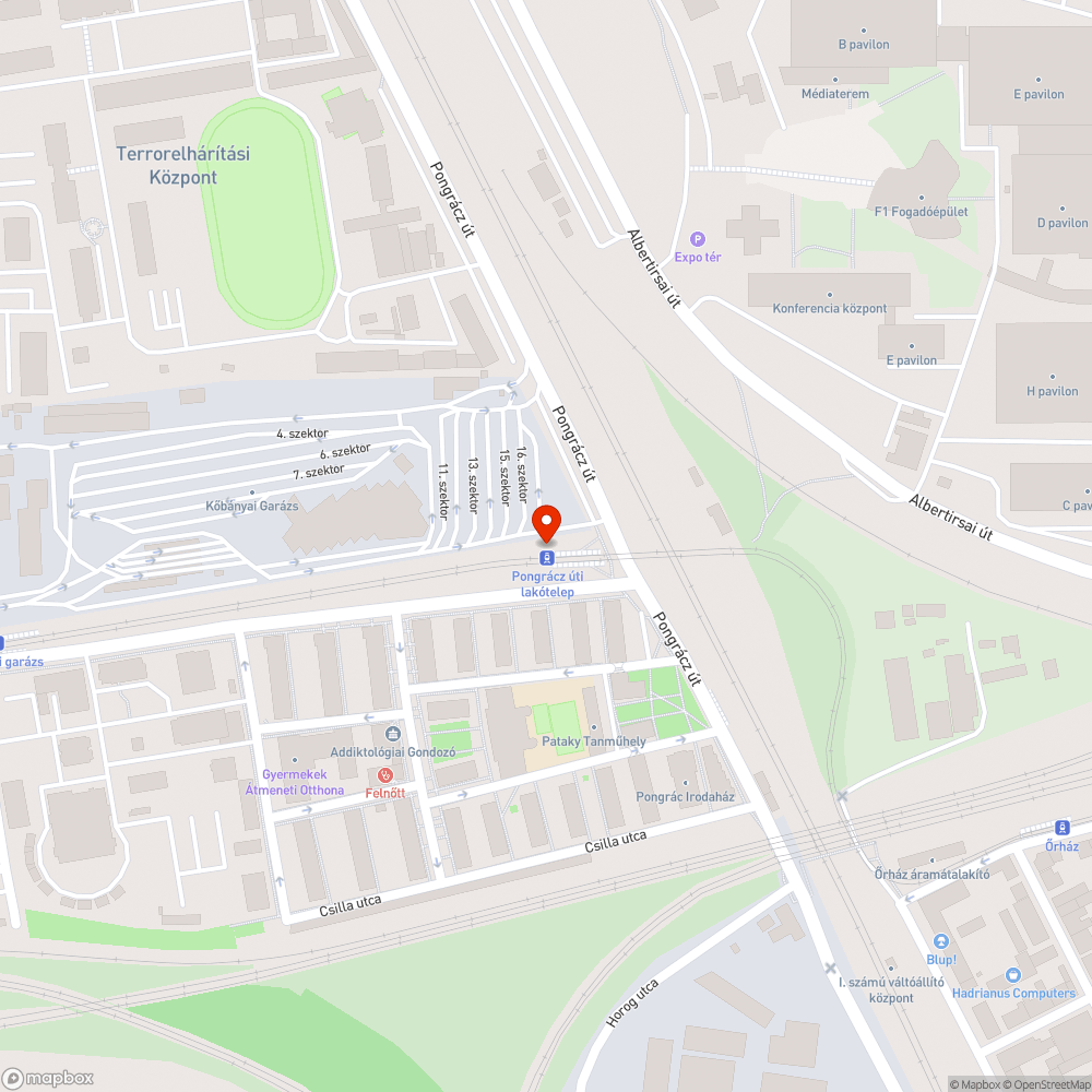 Kidöntött szemetes bejelentés helye