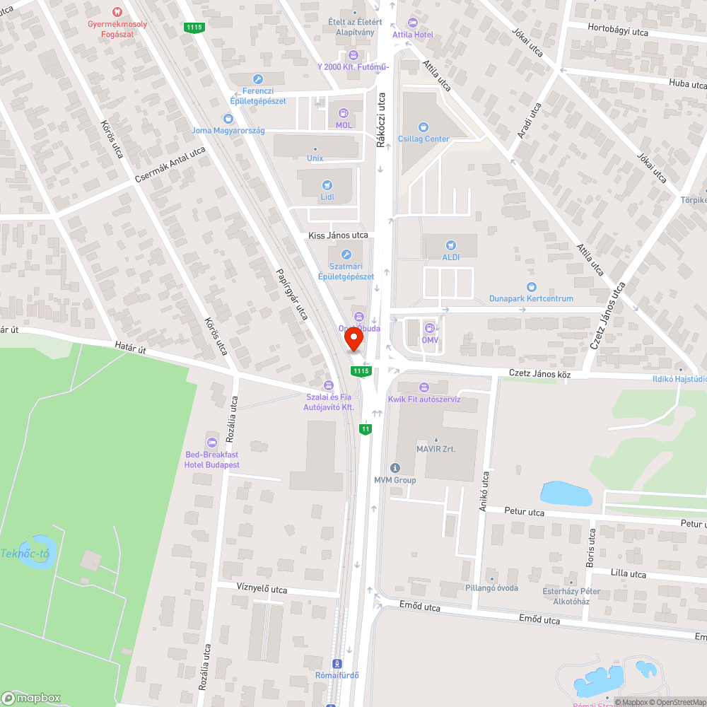 Zöldön álló mozdulatlan gépjármű bejelentés helye