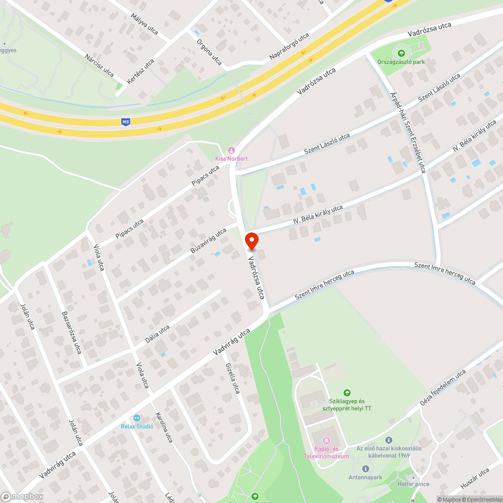 Út széle letört bejelentés helye