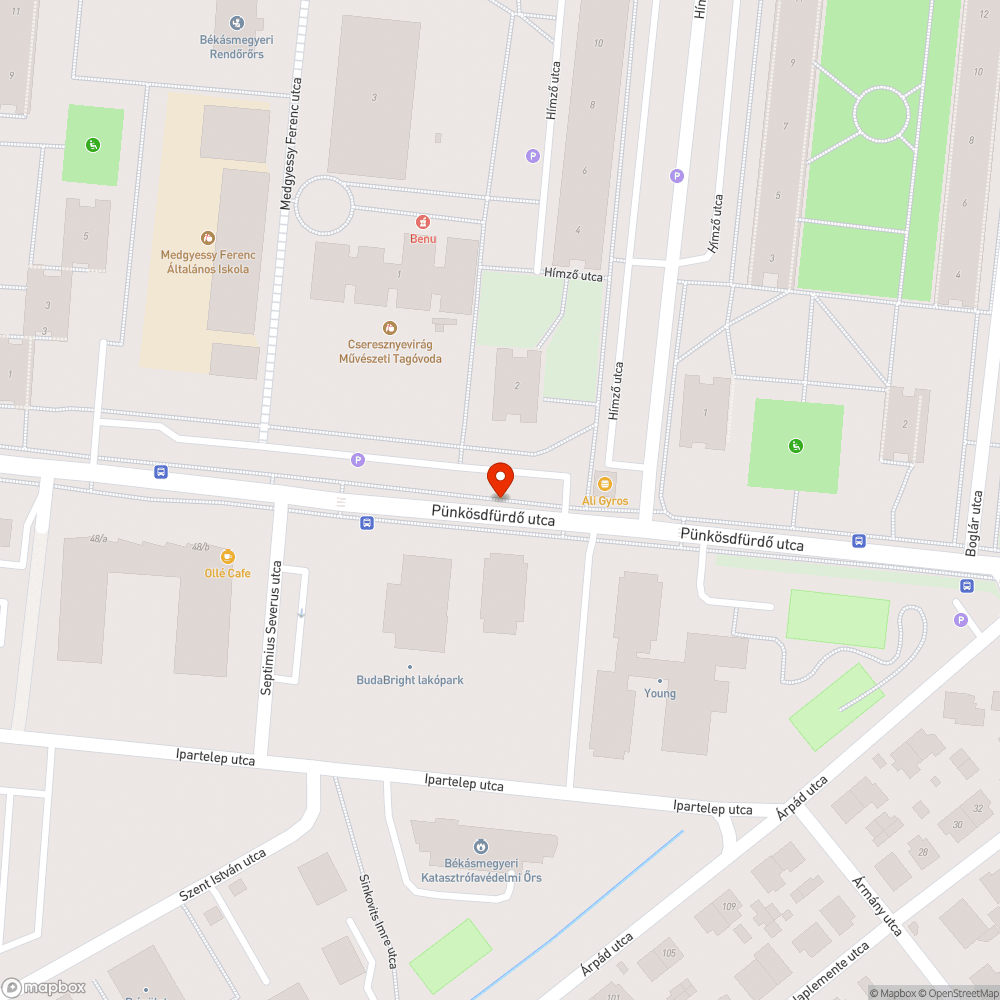 Kátyú bejelentés helye