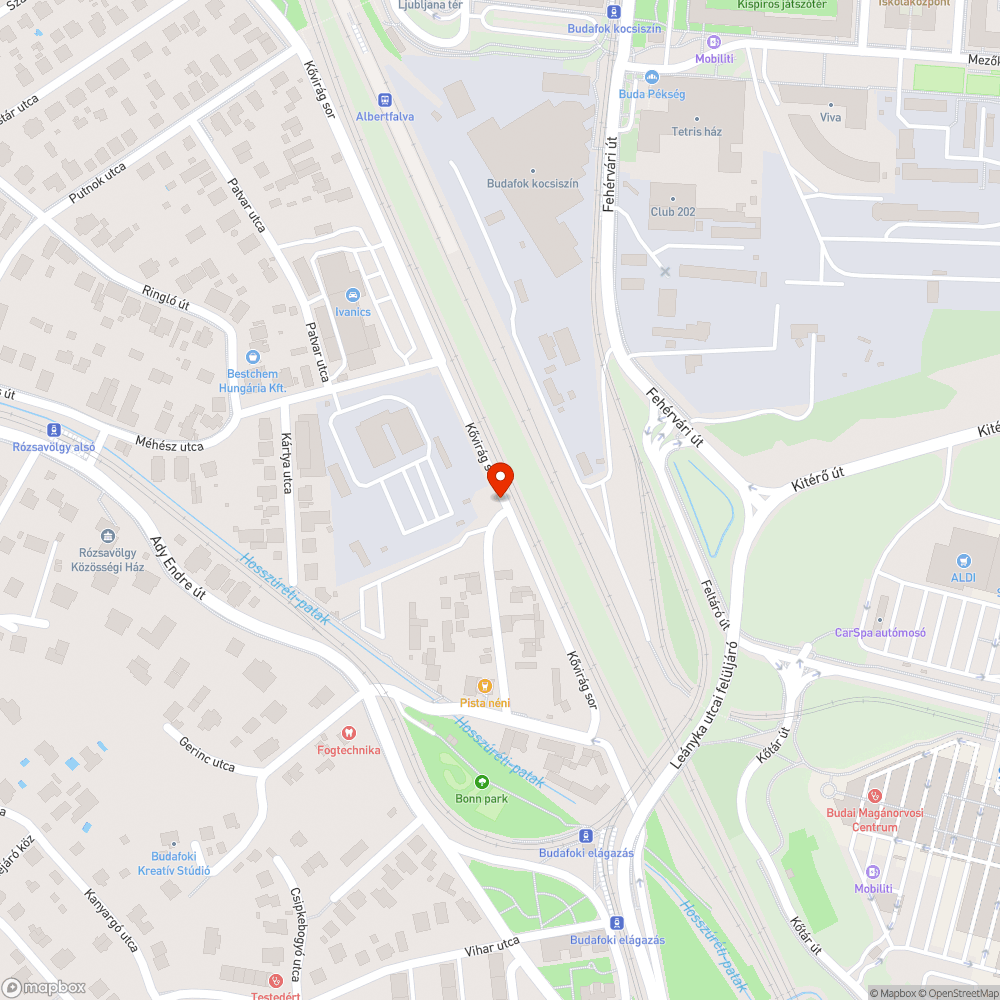 Kidöntött lámpa bejelentés helye