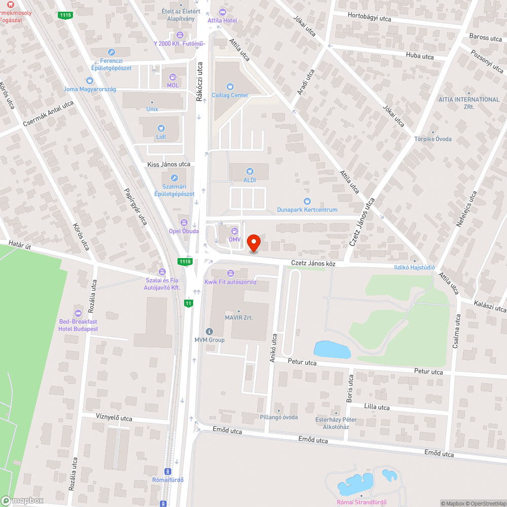 Graffitis bejelentés helye