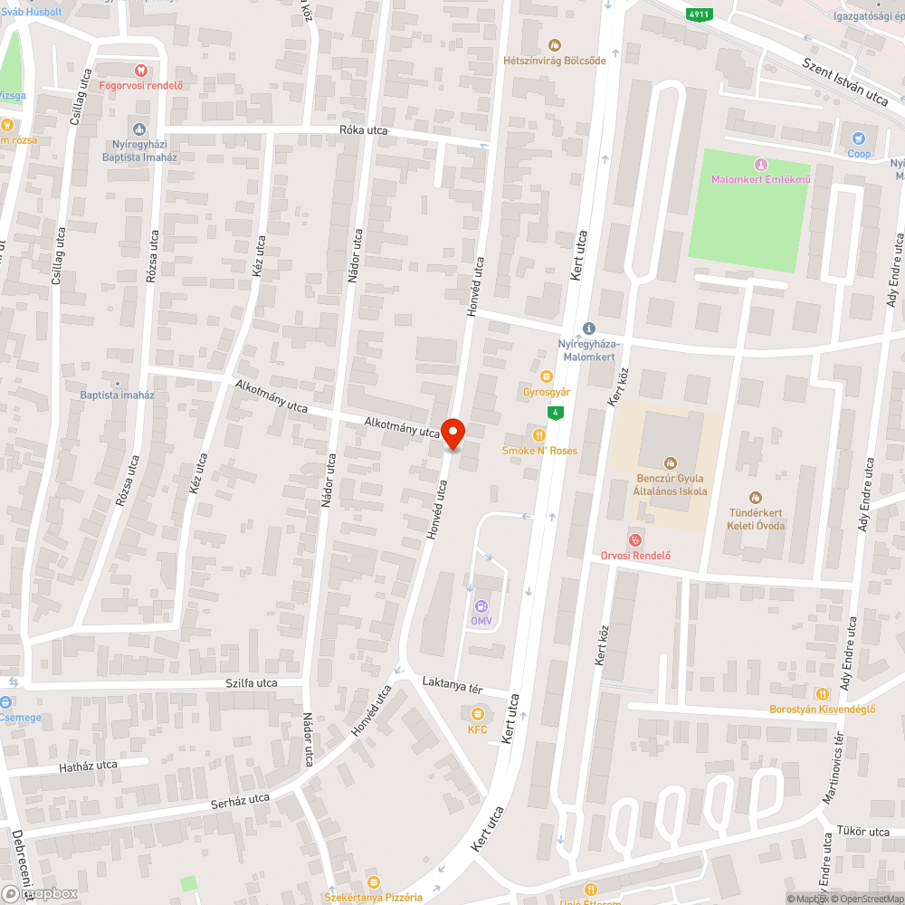 Zöldfelület rongálás bejelentés helye