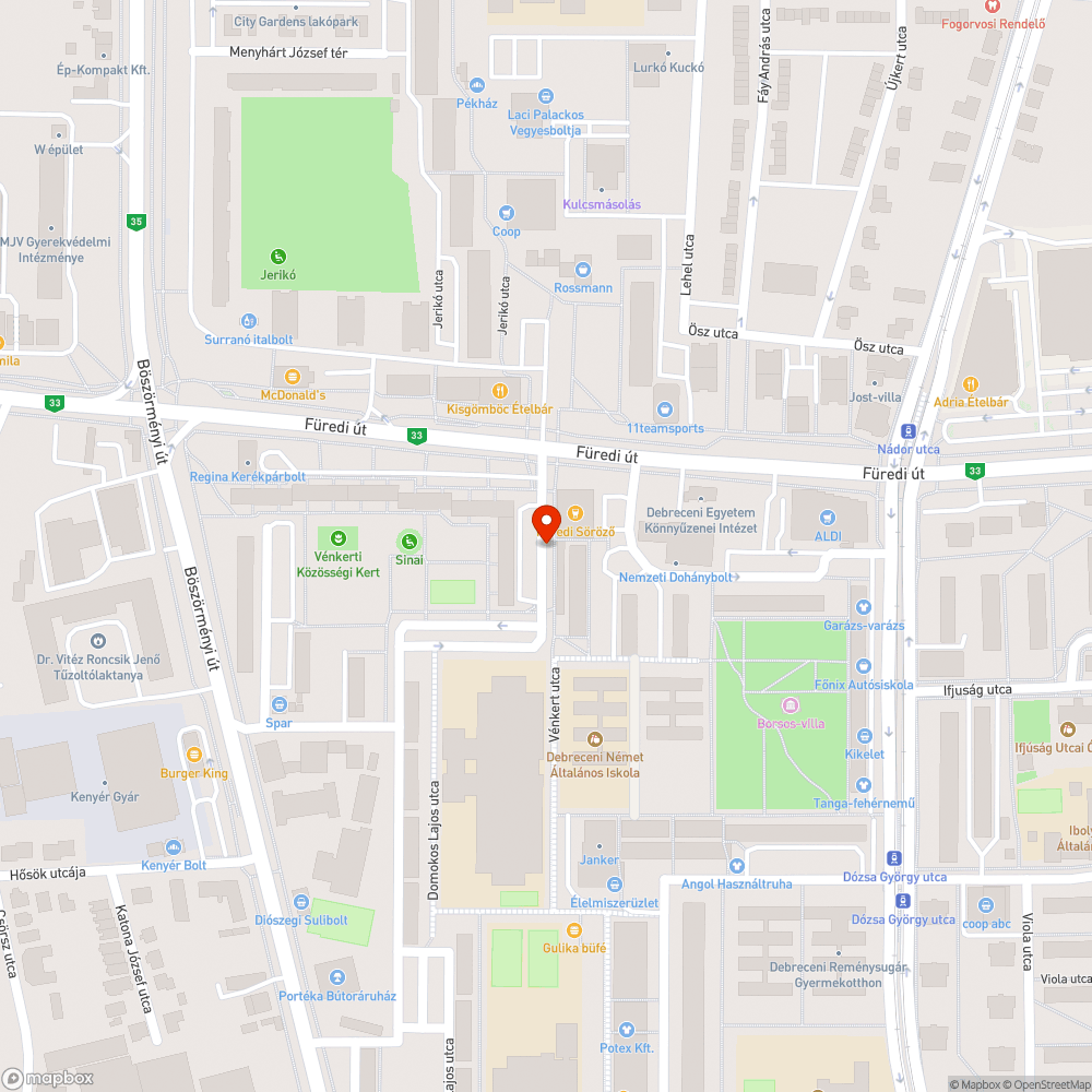 Kátyús út bejelentés helye