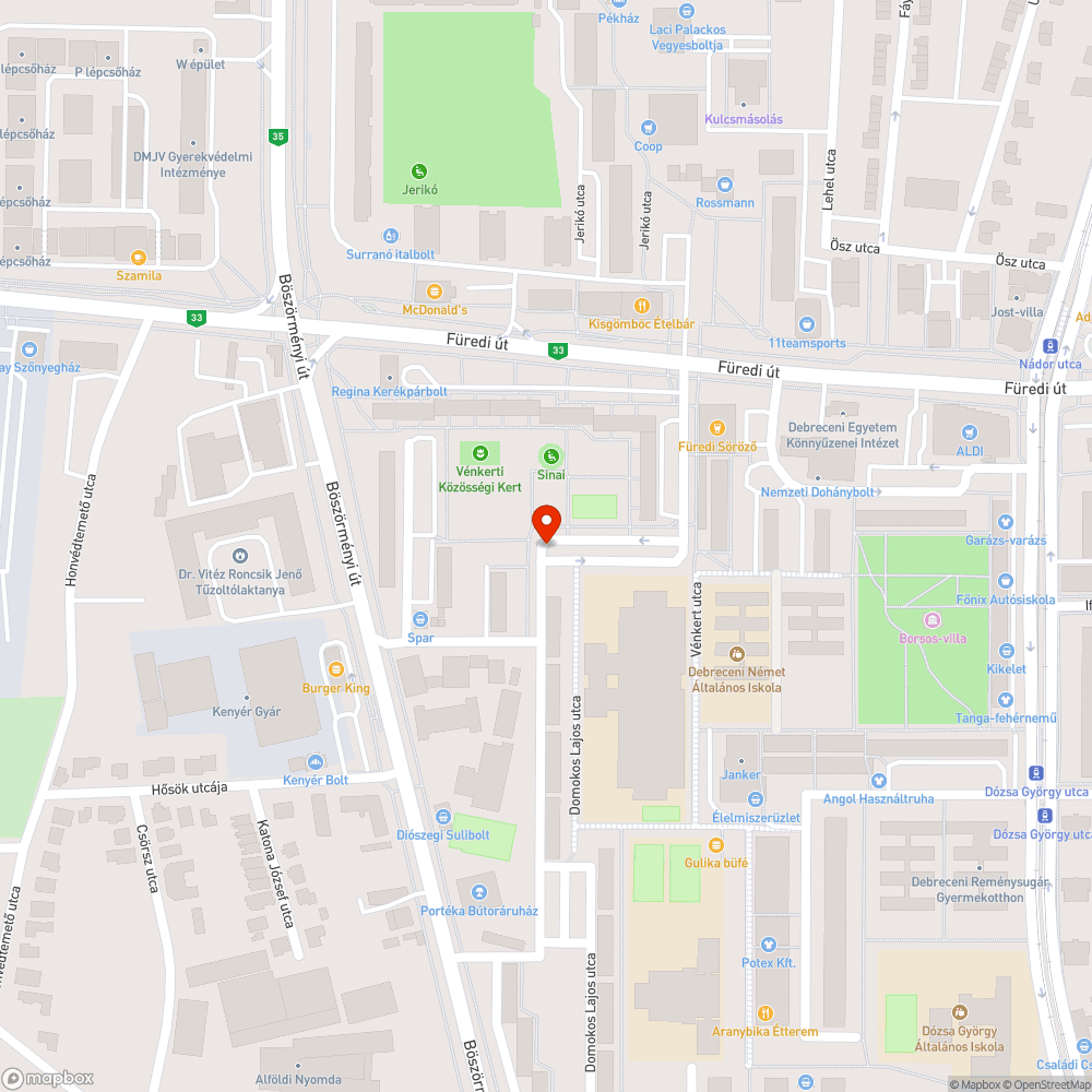 Kátyús út bejelentés helye