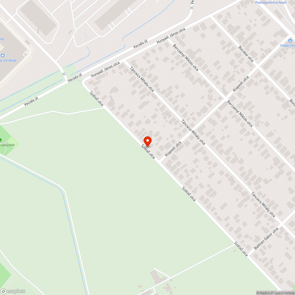 Megsüllyedt fedél bejelentés helye