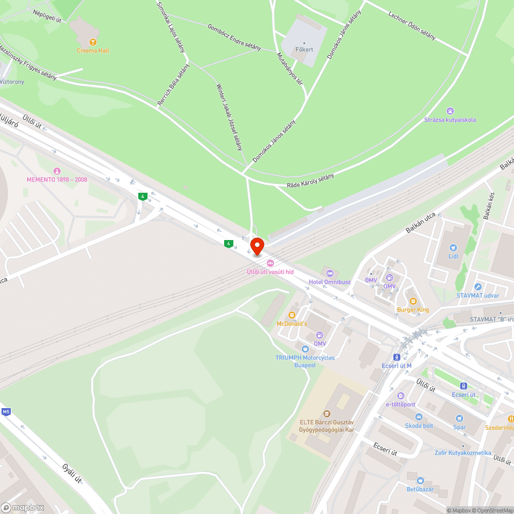 Szemetes közterület bejelentés helye