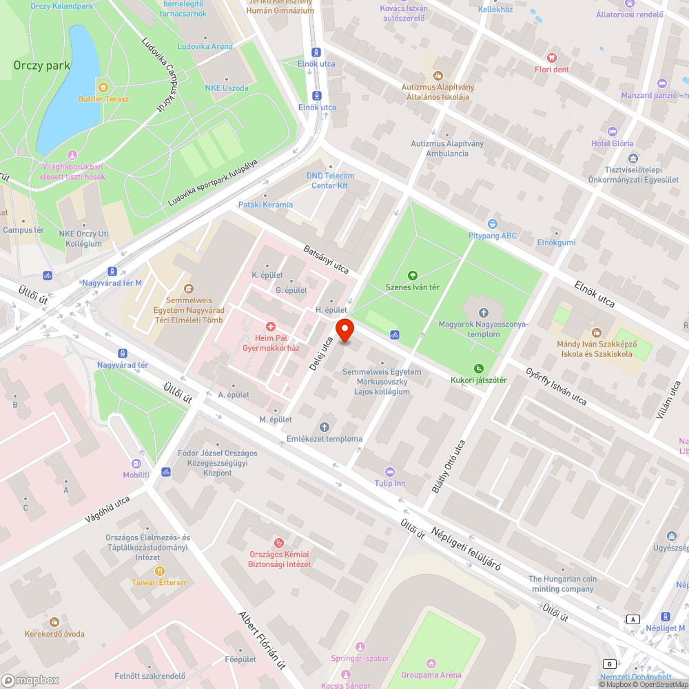 Kődarabok a járdán bejelentés helye