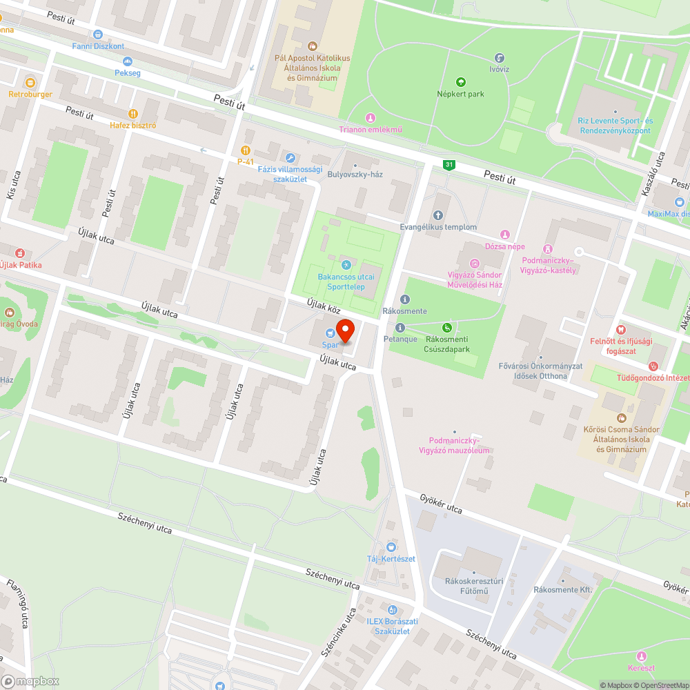 Lépcső bejelentés helye