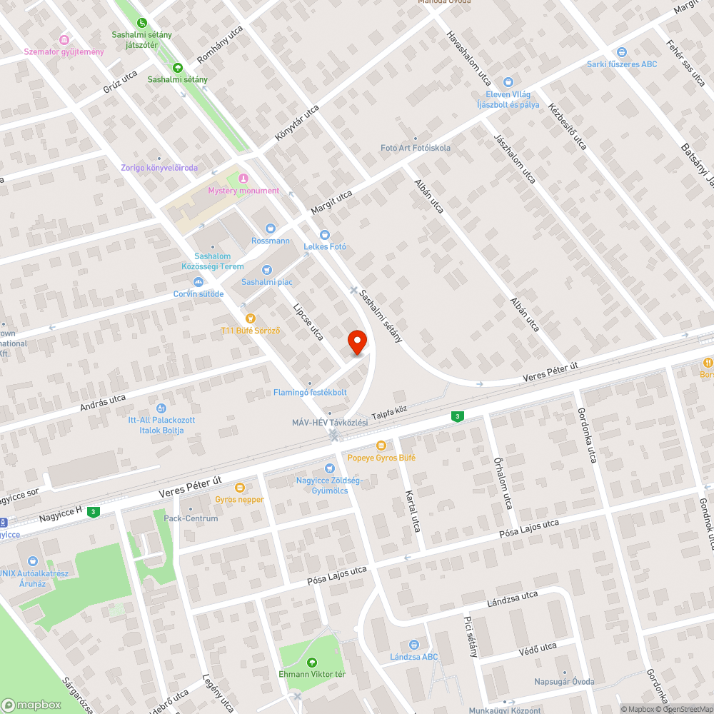 beszakadt járda bejelentés helye