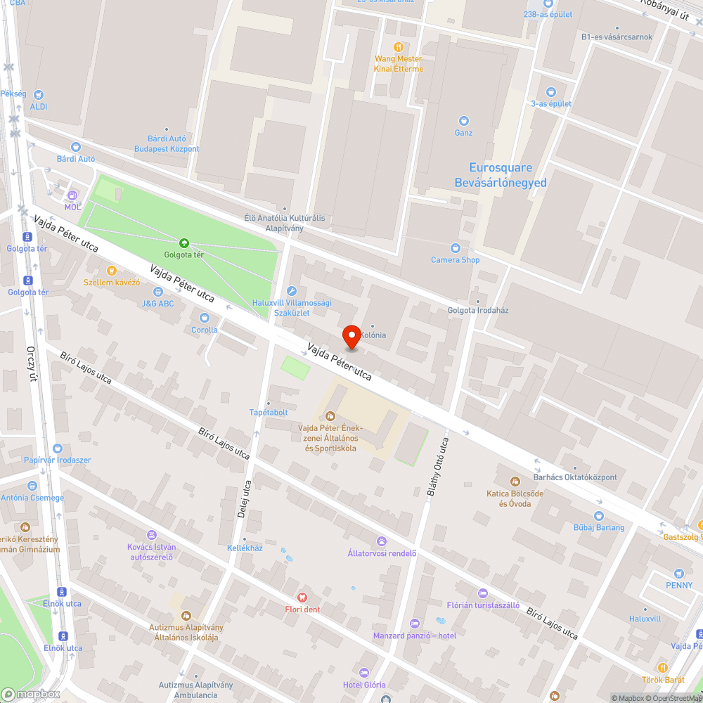 Kiszáradt fák bejelentés helye