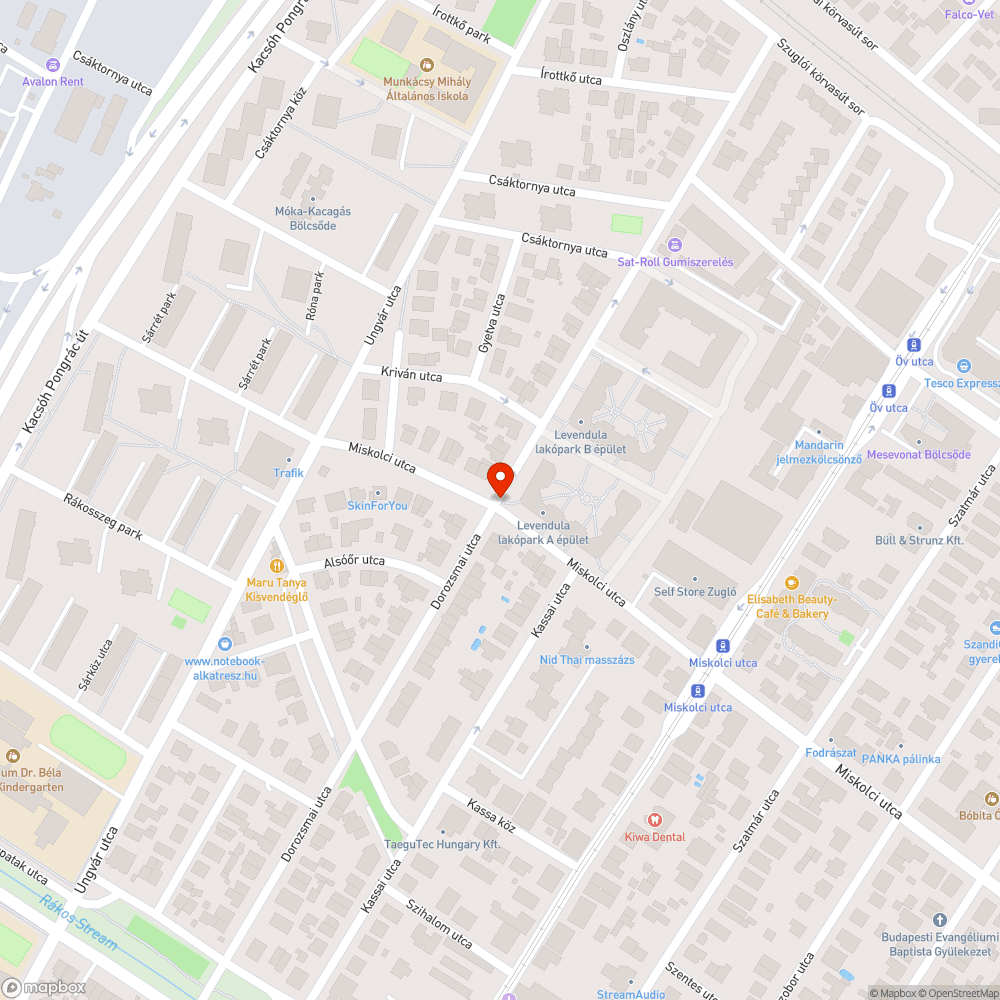 Kidöntött tábla bejelentés helye