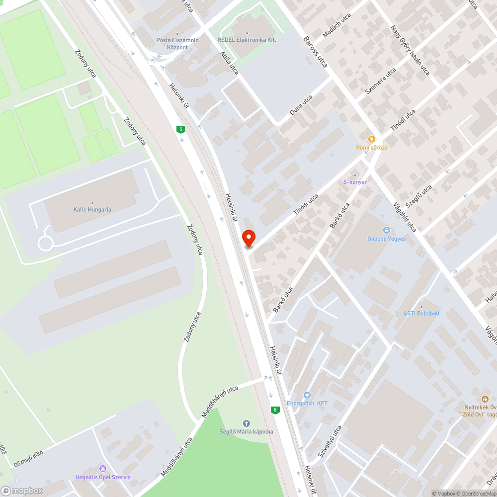 Eltűnt tábla bejelentés helye